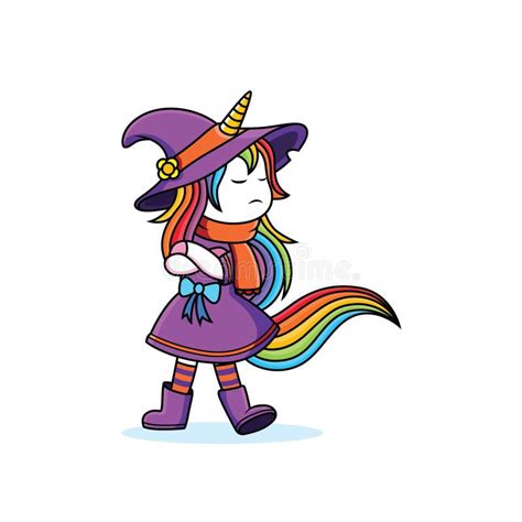 Witch disguise with unicorn motif